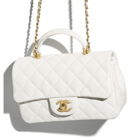 mini flap with top handle chanel